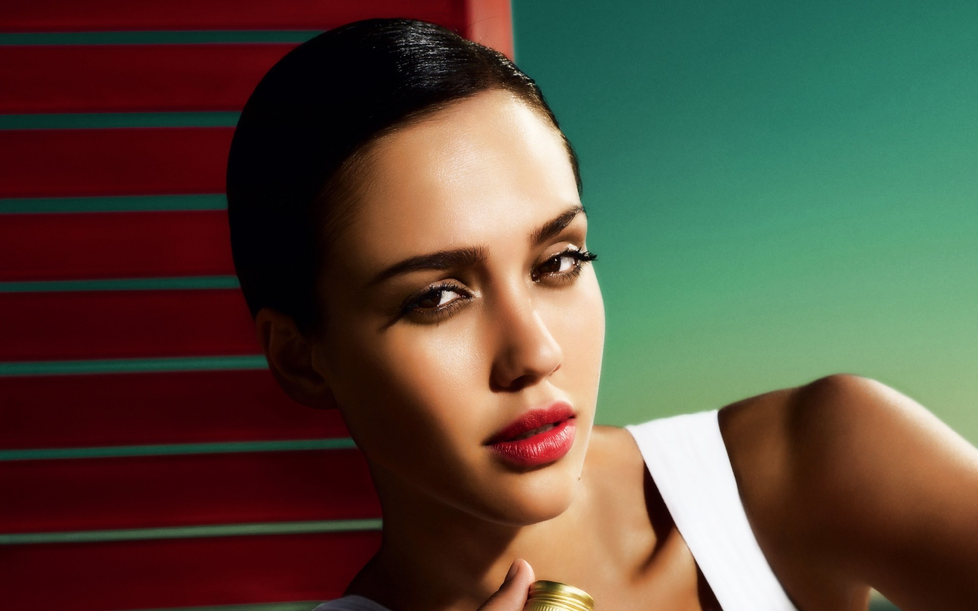 امرأة أزياء بريق مثير صورة العين أنيقة الشفاه