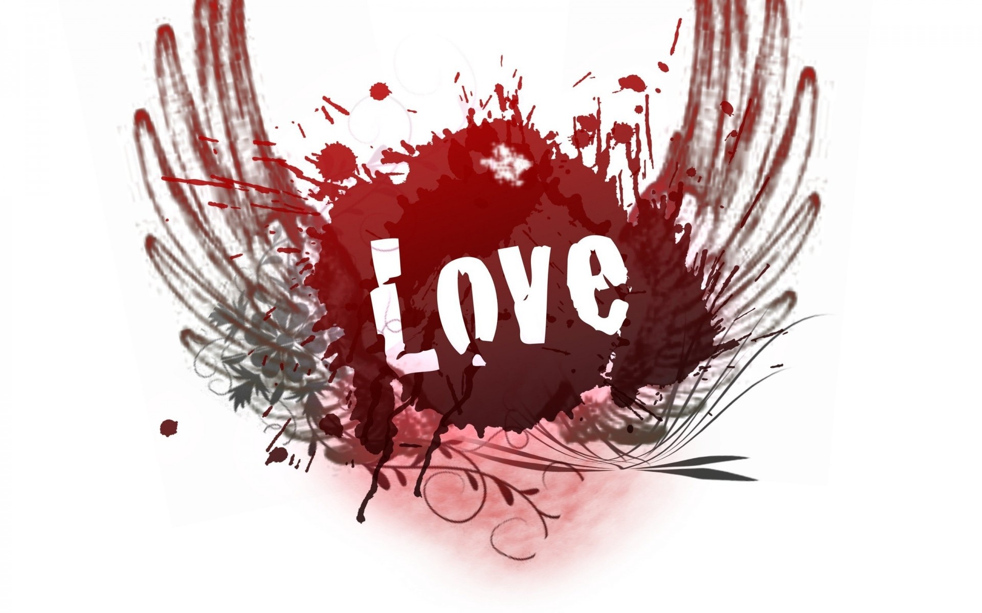 سطح المكتب الديكور معزولة عطلة تصميم الطبيعة رمز القلب خلفية حمراء