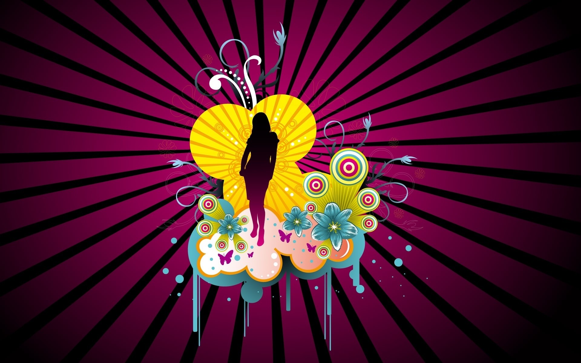 التوضيح التصميم سطح المكتب مجردة ناقلات الرسم عطلة صورة ظلية الحب الخلفية