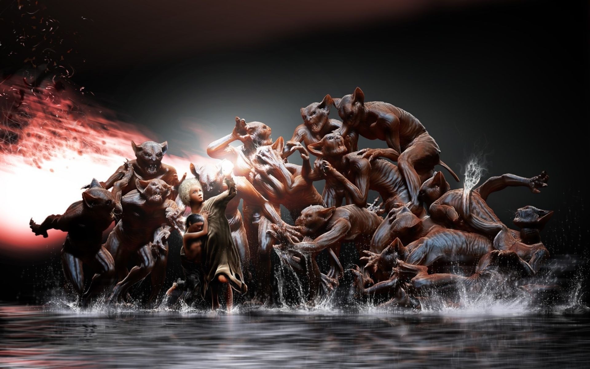 مهرجان حركة منافسة ماء أداء توتر شيطان شيطان