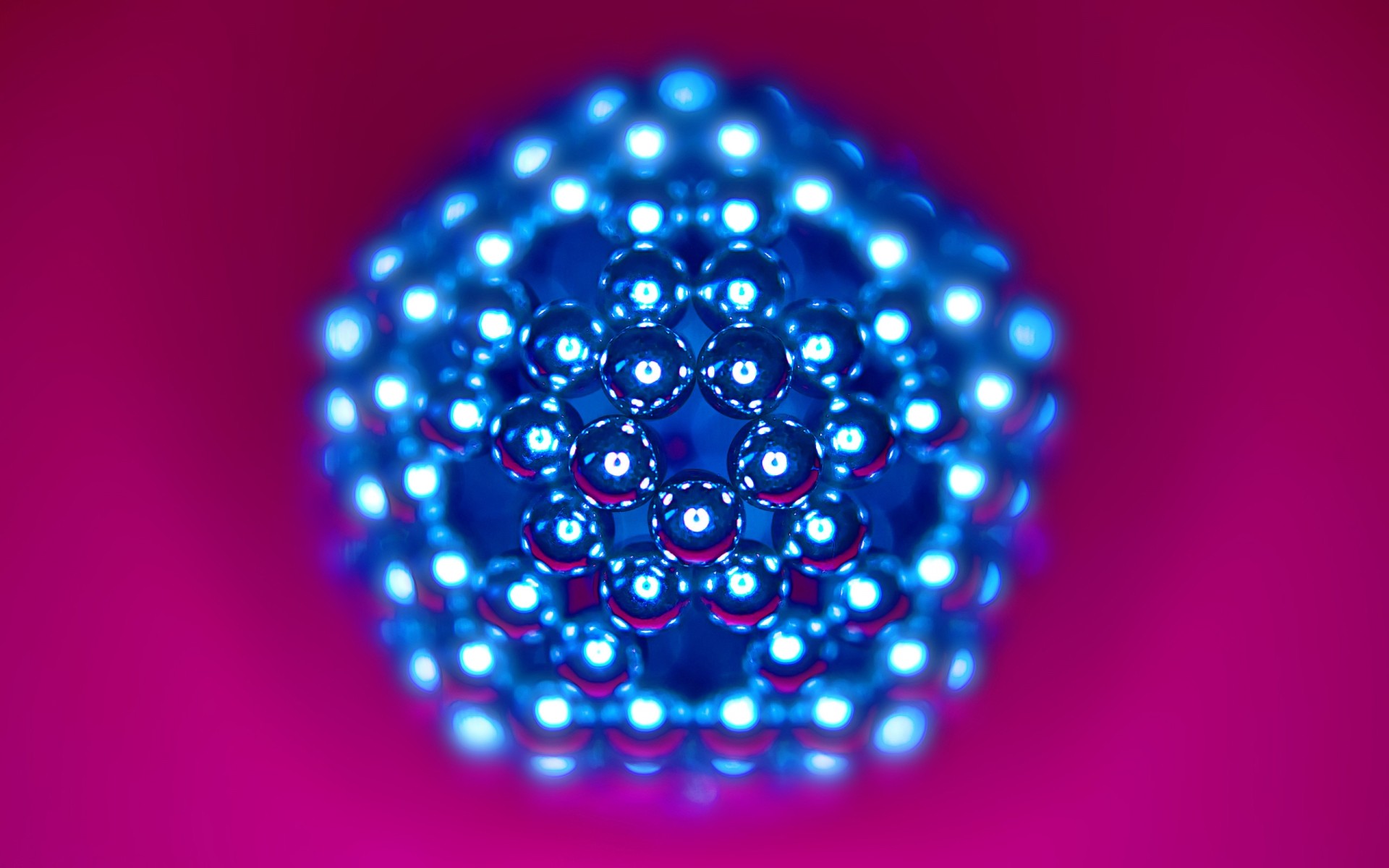 مشرق ساطع مجردة تألق جولة الفن طمس ورق الجدران عيد الميلاد تصميم ماكرو مغناطيس الوردي