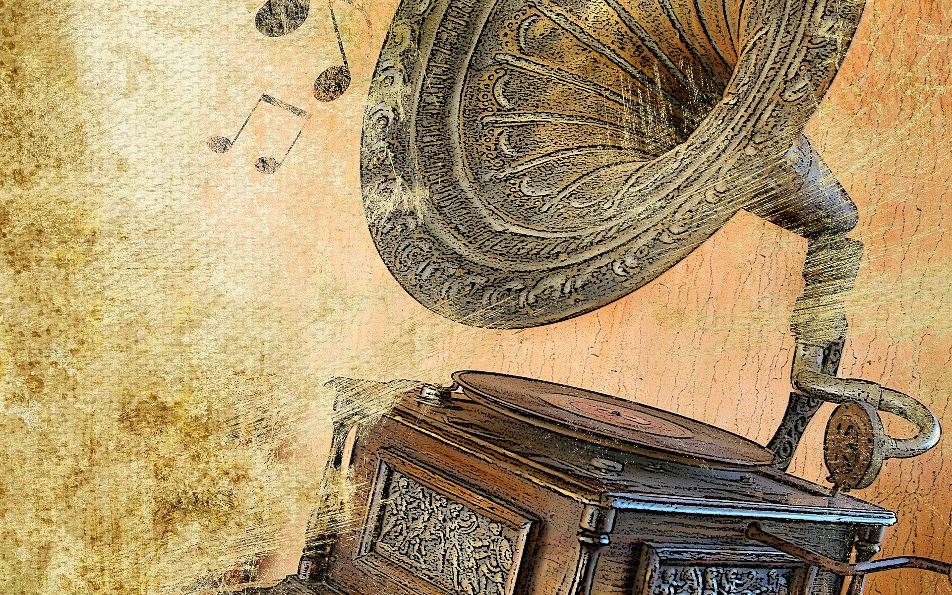 الفن القديم القديم العتيقة خمر العمارة الرجعية أداة موسيقية