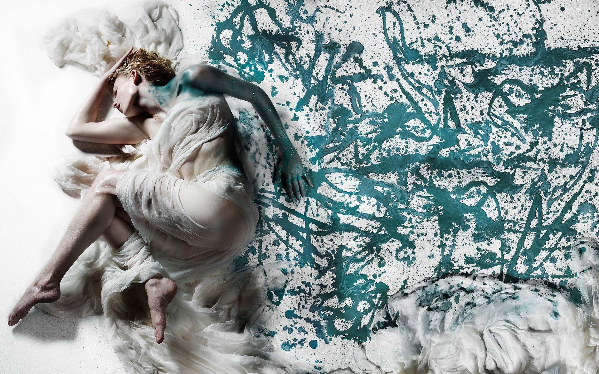 امرأة واحدة الكبار الفن فتاة صورة التوضيح سطح المكتب موضة نموذج صورة لوحة صور