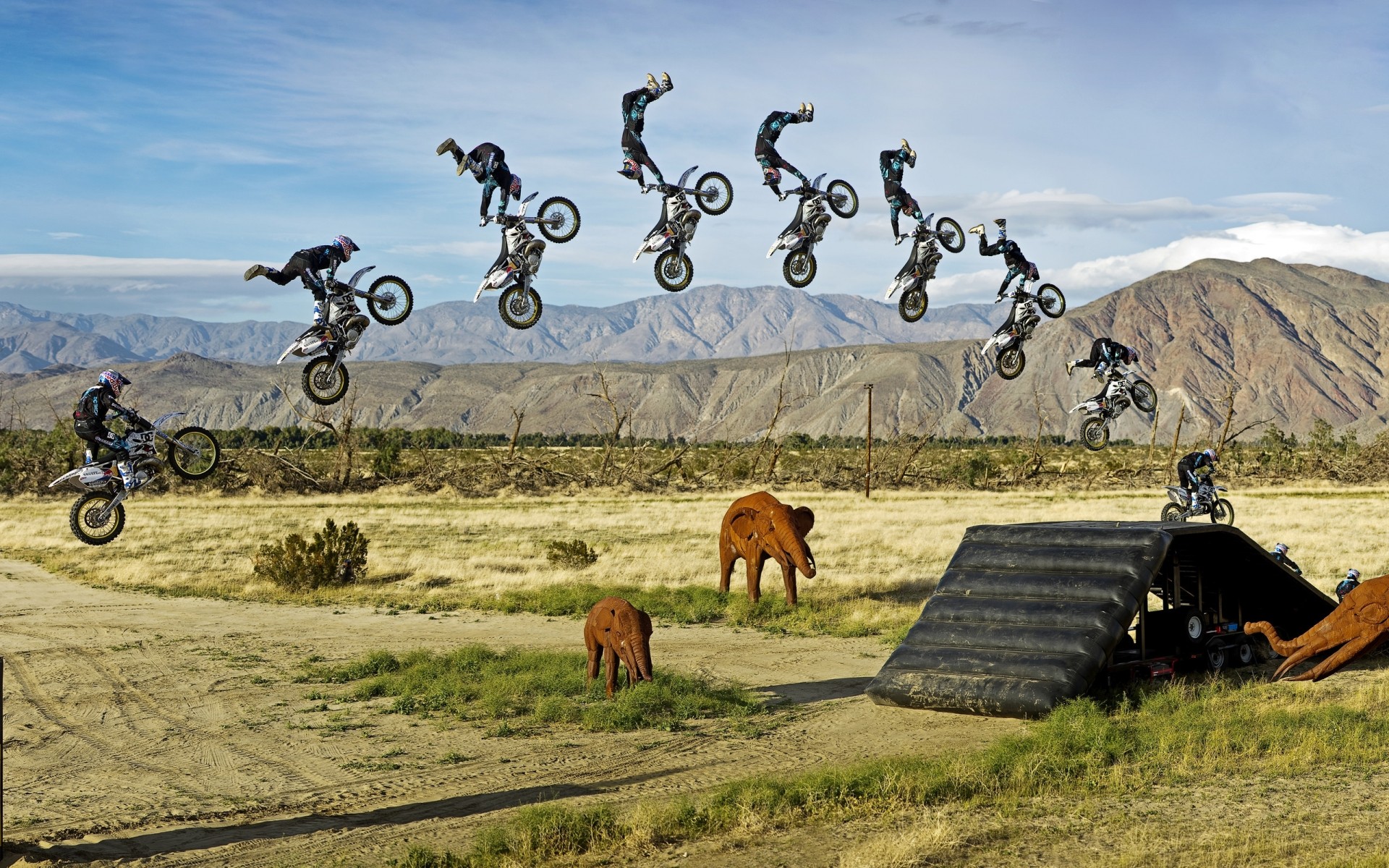 الرياضة العشب الطبيعة المشهد في الهواء الطلق السماء الصيف السفر الميدان الريف الريف الغابة الفيل اللعب التماثيل دراجة نارية