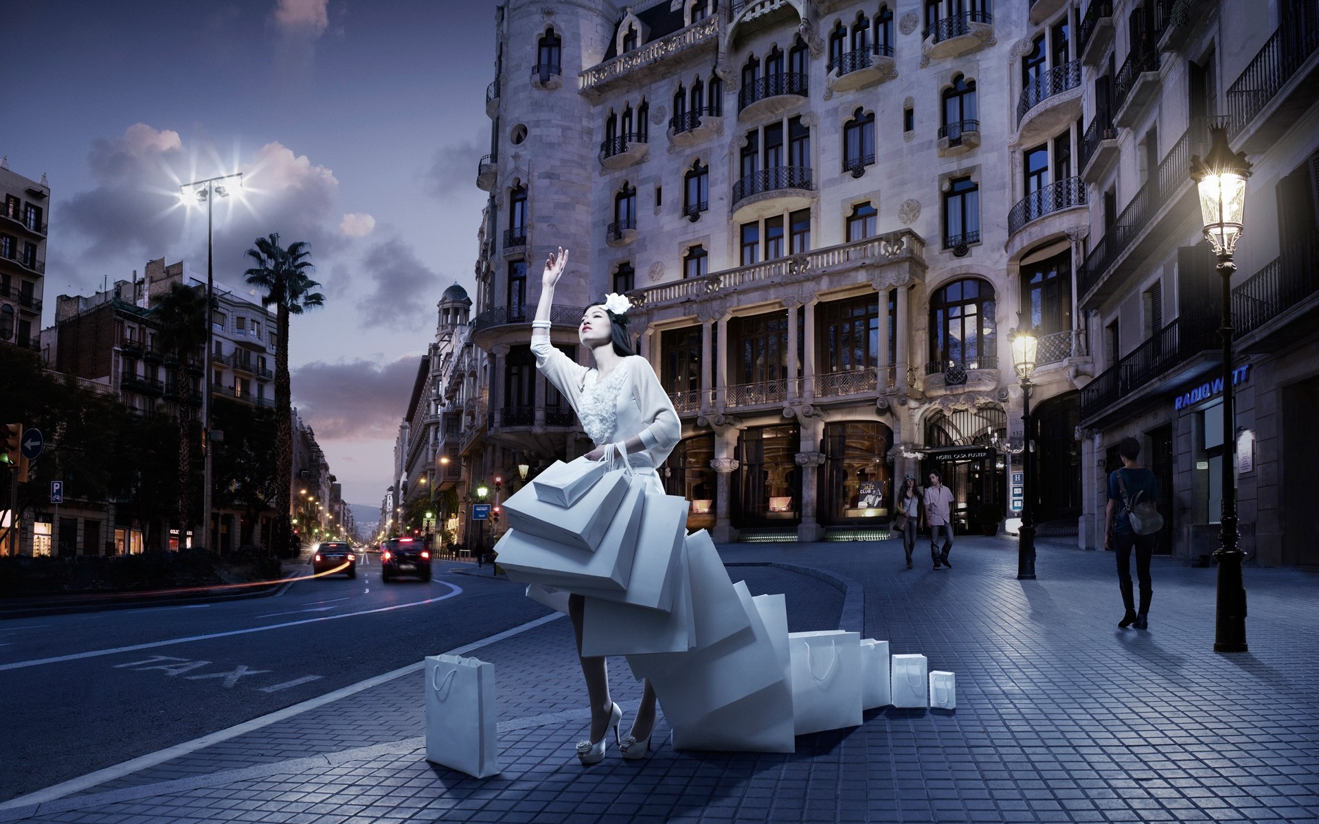 شارع مدينة طريق سفر هندسة معمارية منزل مدينة اعمال محلات فتاة