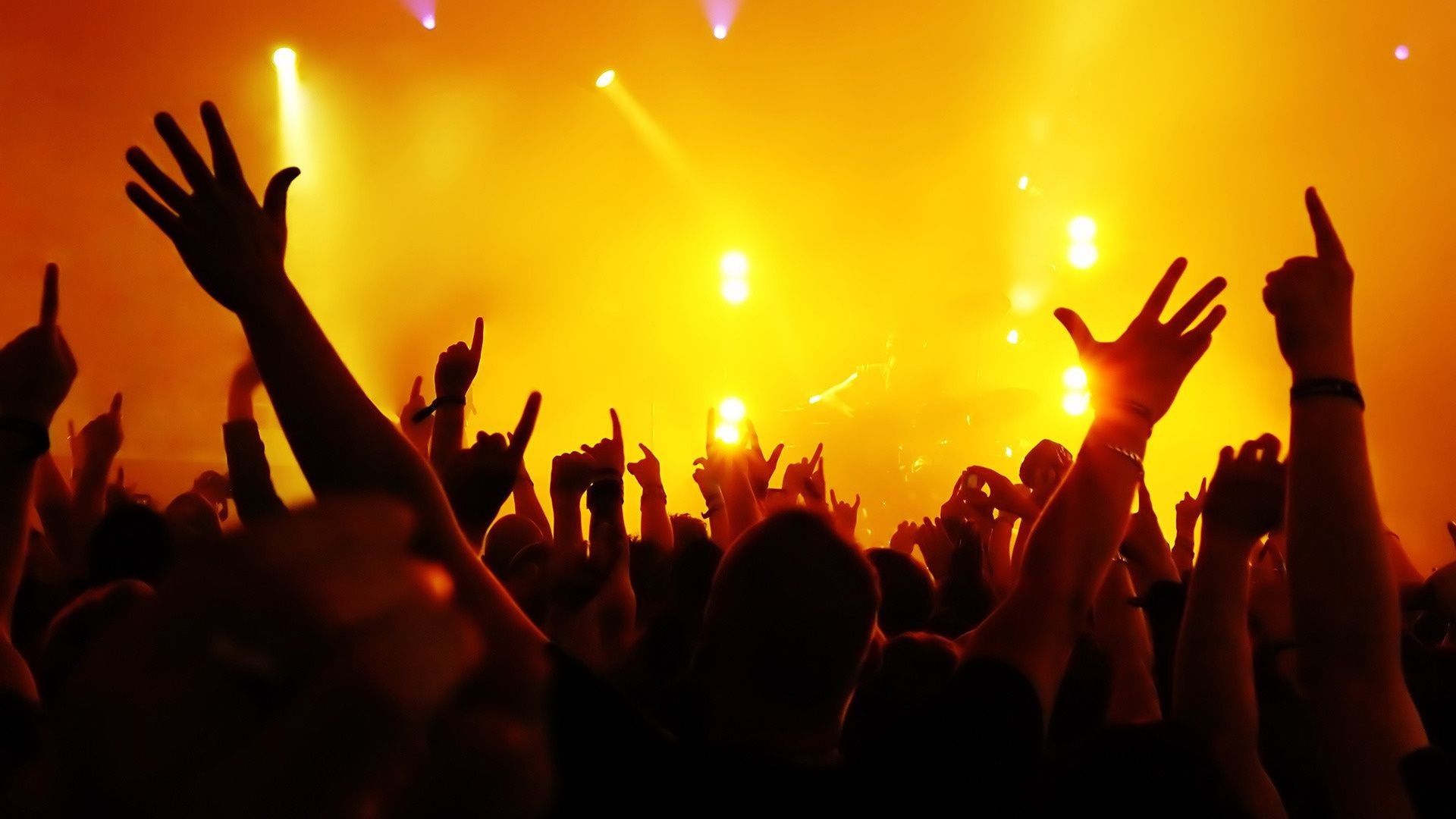 الموسيقى الحفل الحشد الجمهور الرقص المرحلة الأداء الموسيقي طمس الفرقة غروب الشمس الهذيان الفرقة الشخص الاحتفال المغني المشارك المهرجان الضوء