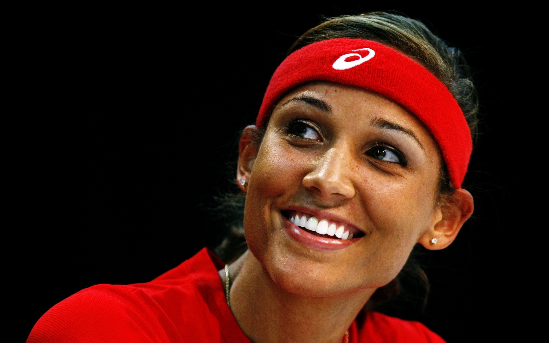 ارتداء صورة واحدة المنافسة الكبار امرأة تعبيرات الوجه المعدات الرياضية لوري جونز رياضي الميدان رياضي المسار