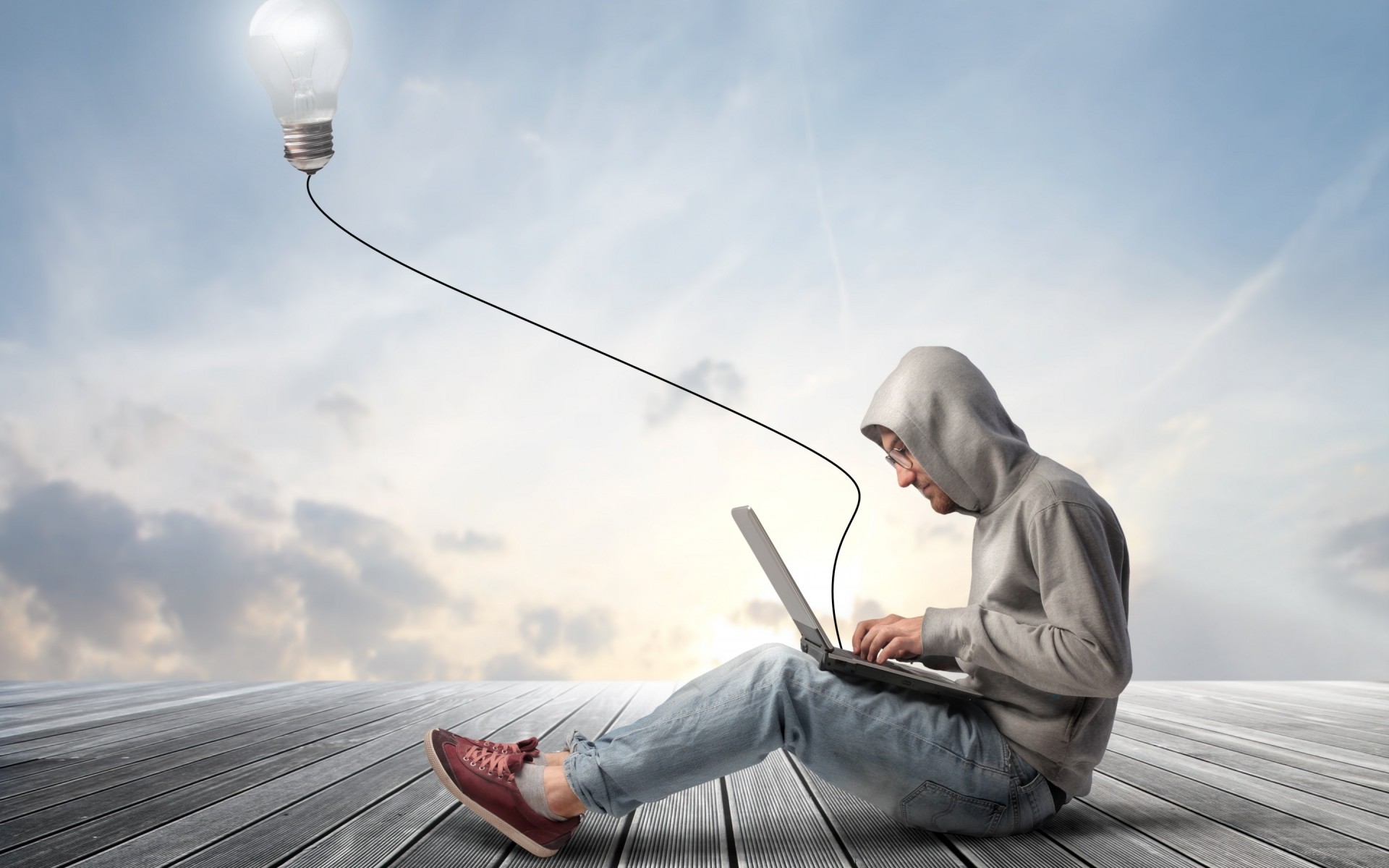 واحد السماء رجل في الهواء الطلق الأعمال الكبار الطاقة الطبيعة التكنولوجيا كمبيوتر محمول الخيال المهوس