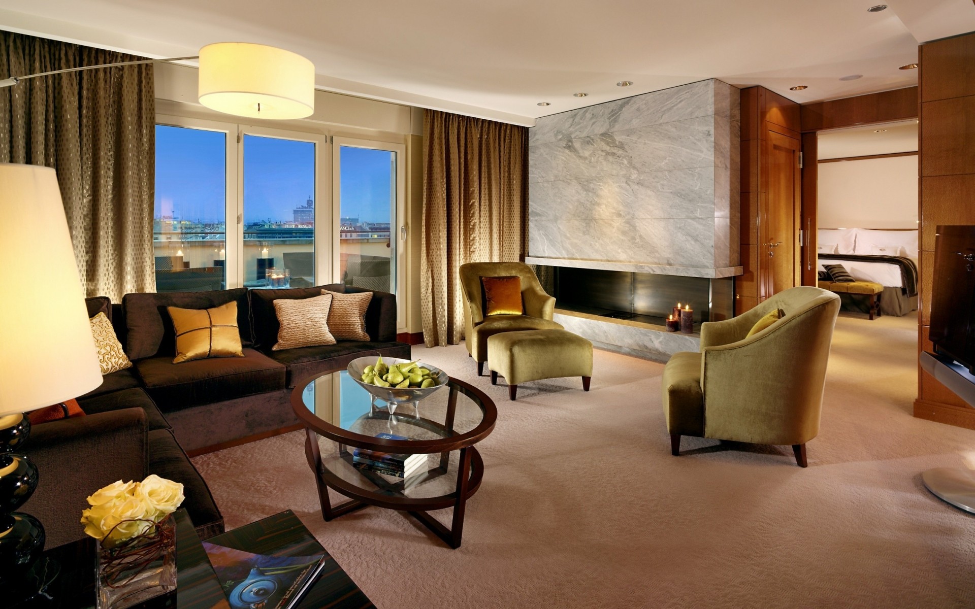 الأثاث غرفة داخلي الجدول كرسي المنزل الطابق التصميم الداخلي ويندوز مقعد السجاد غرفة نوم أريكة الحديثة السرير الستار الفاخرة مصباح وسادة شقة كرسي