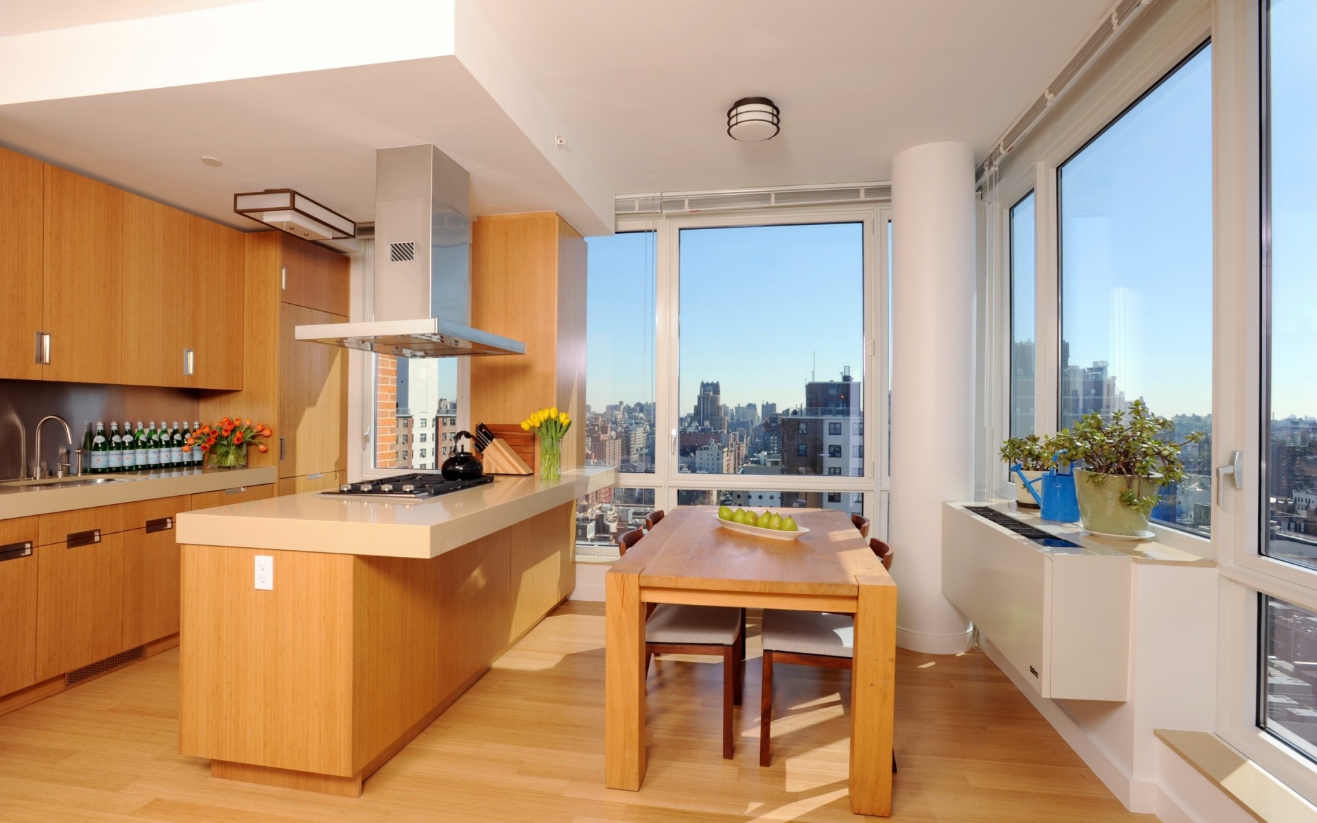 أثاث غرفة داخلي منزل نوافذ حديث منزل أرضية شقة تصميم داخلي مكان طاولة كرسي واسع عائلي دراسة فاخر رف سقف غرفة طعام مطبخ