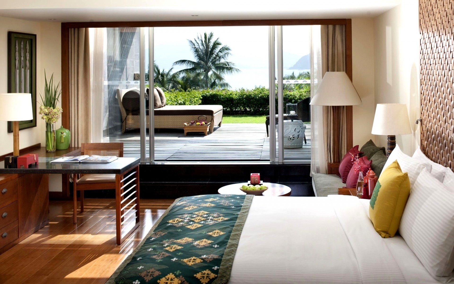 الأثاث غرفة داخلي ويندوز السرير الجدول غرفة نوم مصباح التصميم الداخلي المنزل مقعد كرسي فندق الطابق منزل الفاخرة السجاد شقة الستار الحديثة