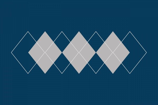الأشكال الهندسية. المعينات المتقاطعة