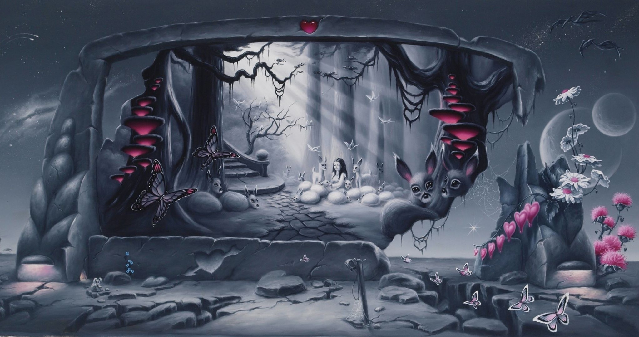 الكتابة على الجدران هالوين التوضيح الرعب