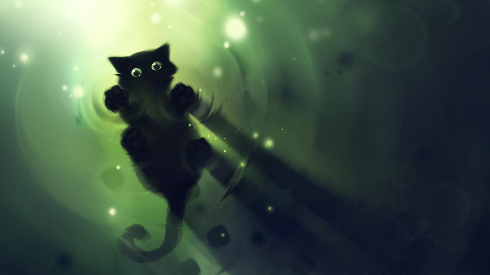 صورة ظلية تحت الماء الضوء مجردة