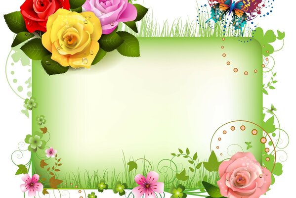 التجريد والرسومات إطار الديكور