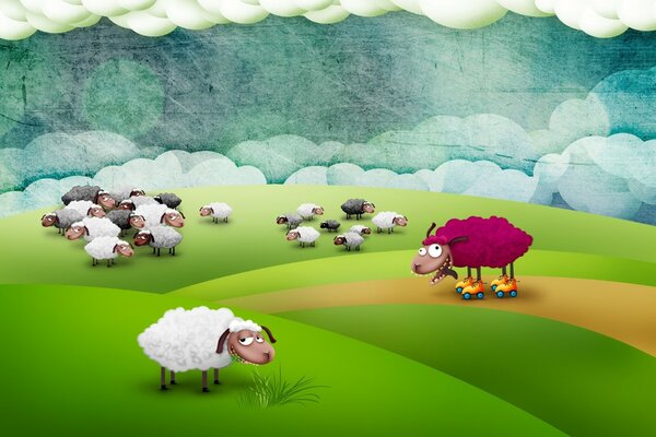 تشارك الأغنام البرية في الرياضات المتهورة