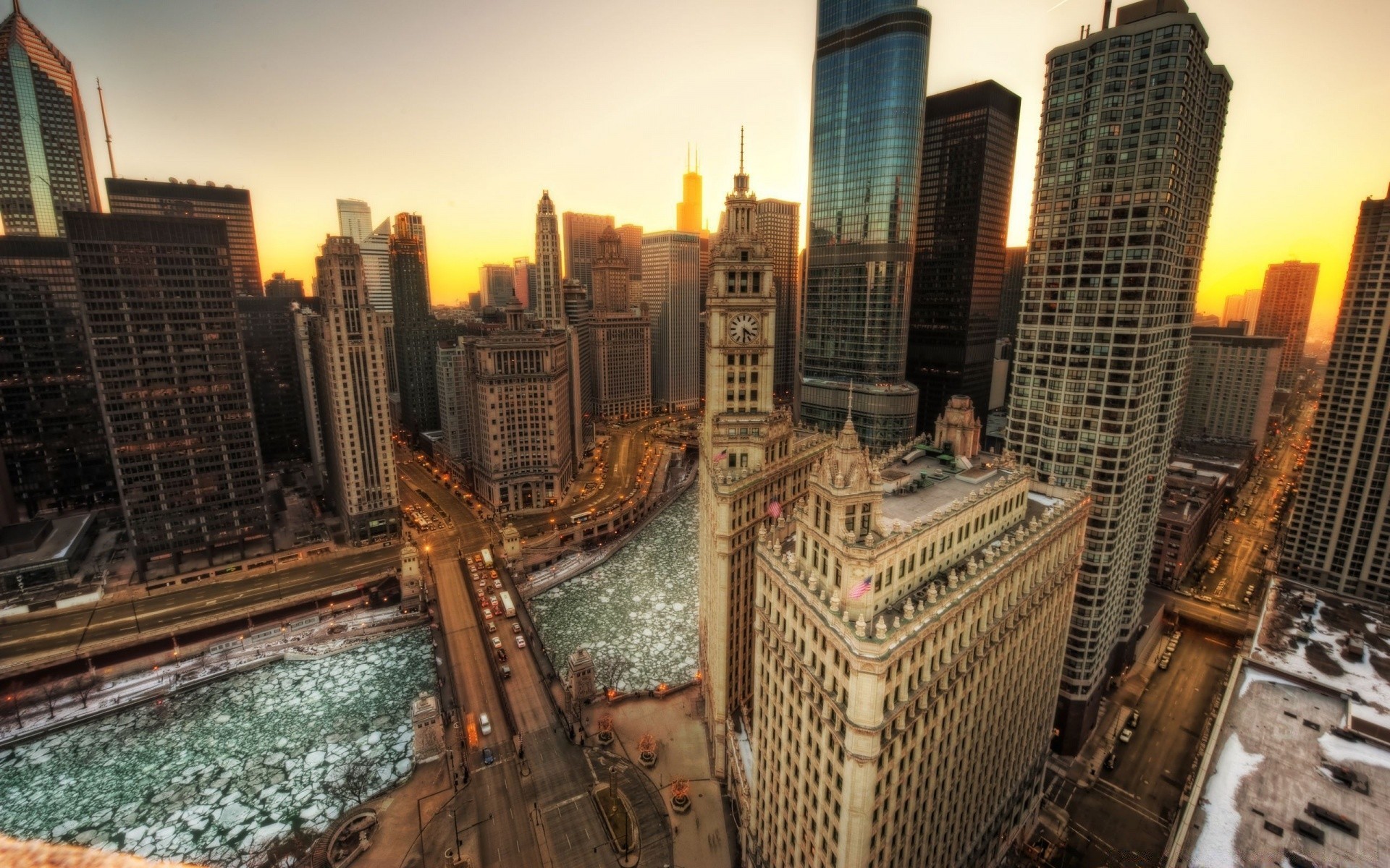 أمريكا المدينة العمارة ناطحة سحاب السفر المنزل المدينة أفق وسط المدينة الحضرية مكتب الأعمال الحديث برج فندق الشفق مساء غروب الشمس في الهواء الطلق المالية